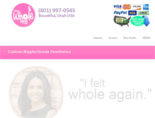 Tablet Screenshot of feelingwholeagain.com